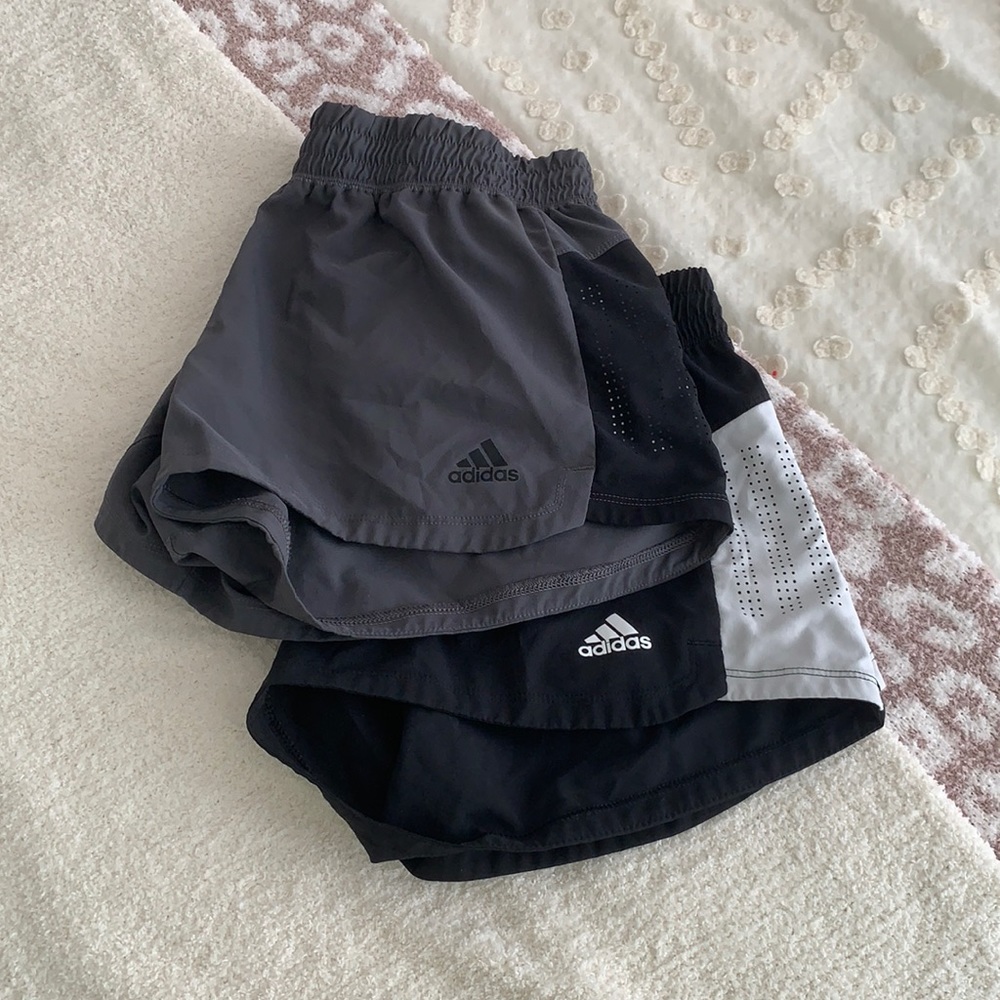 2 PAIRS of women’s adidas track shorts